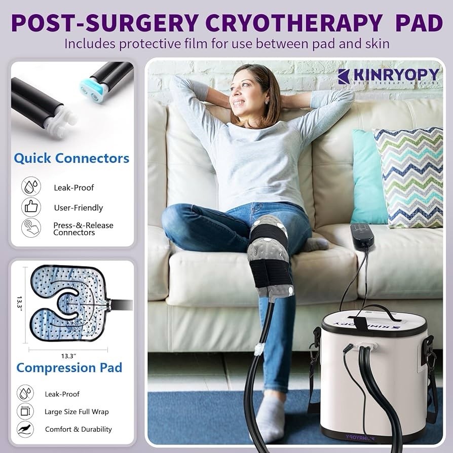 Cold Therapy Machine with Programmable Timer, Ice Machine For Knee Surgery