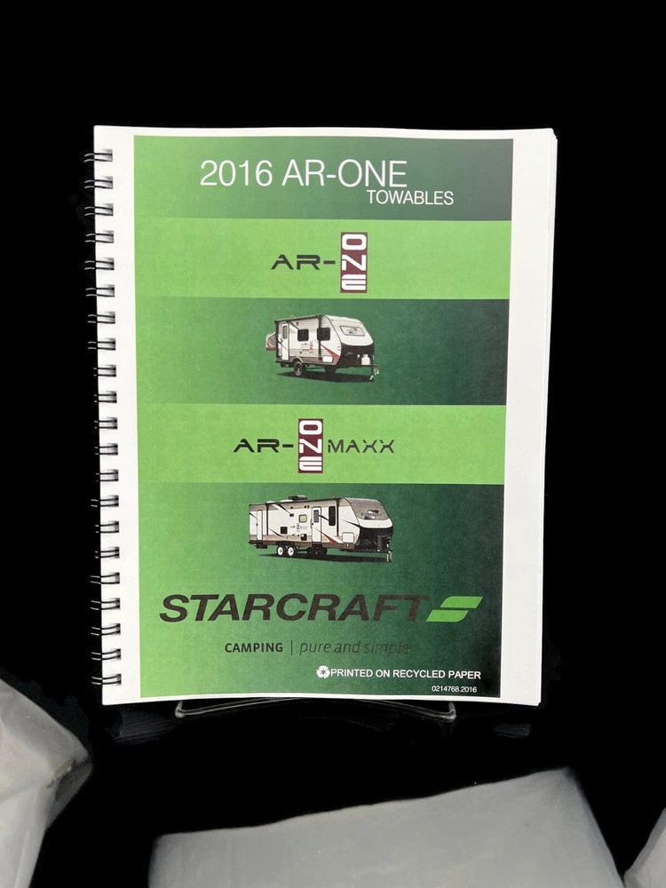 Starcraft 2016 AR-ONE Towable Trailer Manual Instructions User Guide COIL COPY