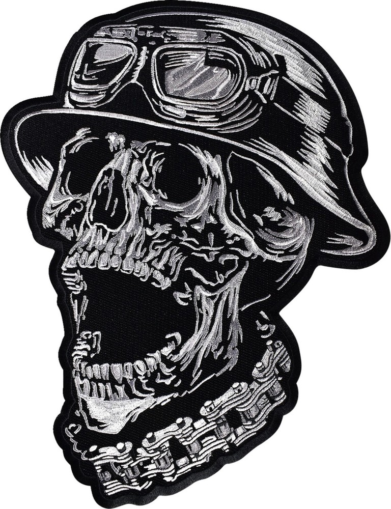 Lethal Threat FTW Helmet Skull Embroidered Patch Black