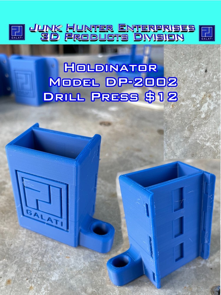 Drill Press Holdinator Model DP-2002 Accessory Storage Chuck Key Holder Brush