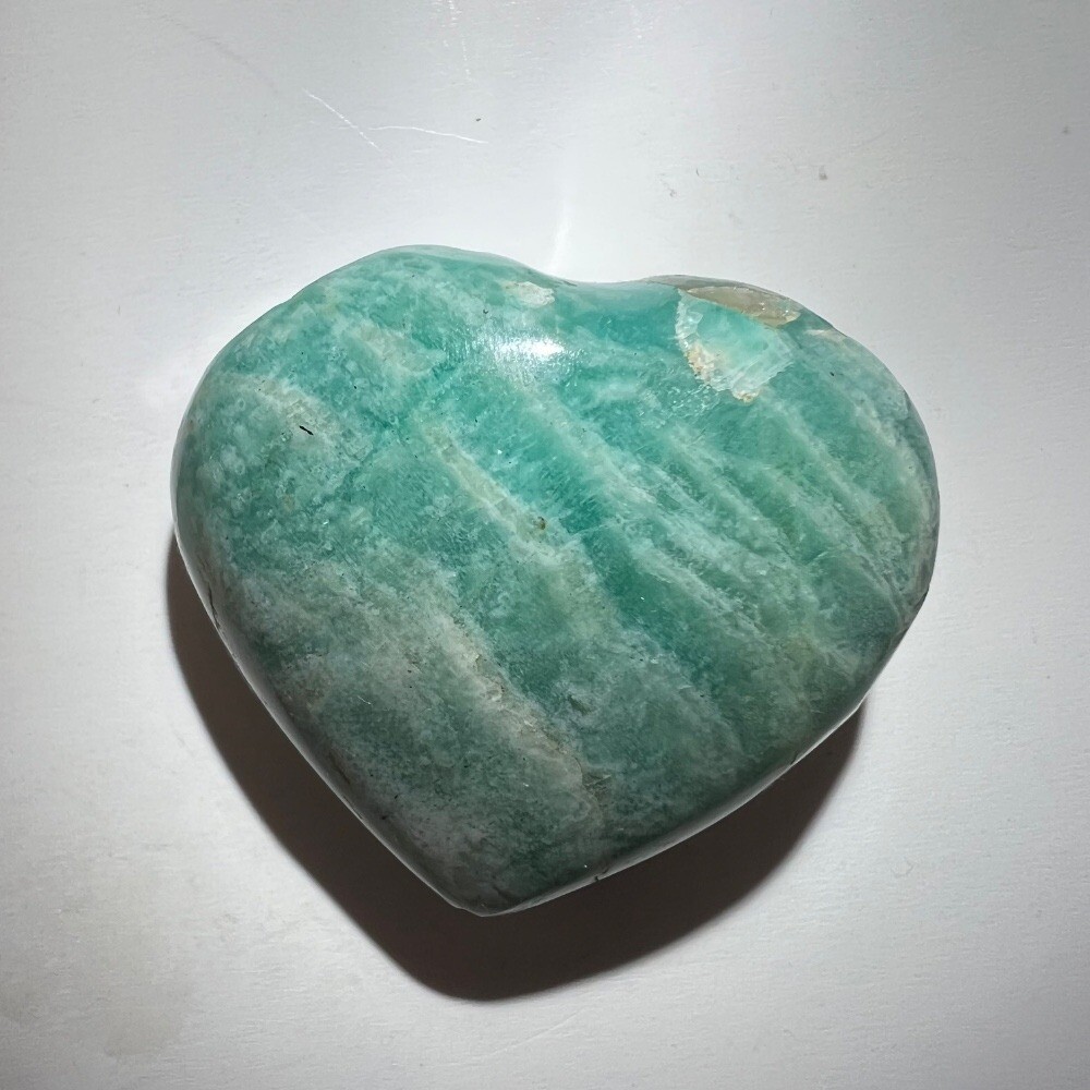 Amazonite Heart Carving (#6)