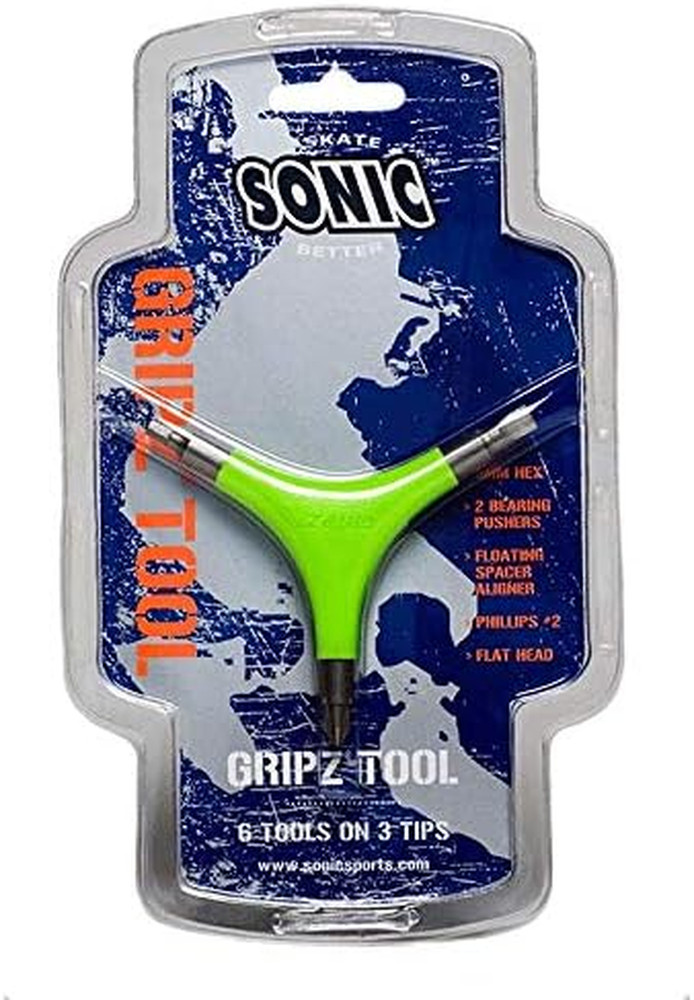 Gripz Inline Skate Tool, 6 Tools, 4 Mm Hex, Rotate Wheels, Remove Bearings, 2...