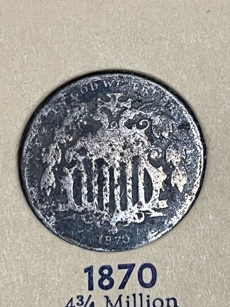 1870 Shield Nickel