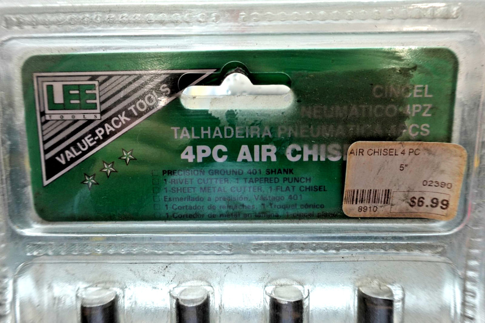 Air chisel set from LEE tools