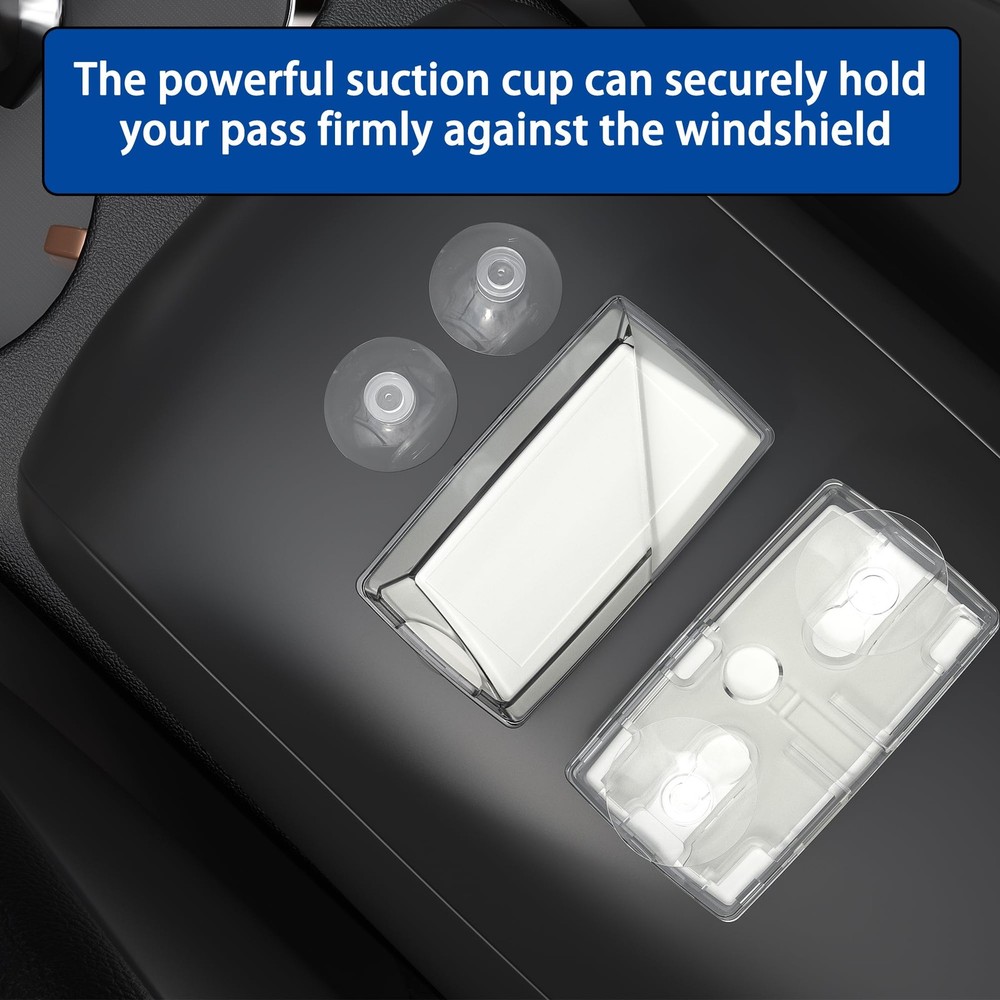 2024 Upgraded EZ-Pass Holder - Strong Suction Cup Mount for Windshield，for Su...