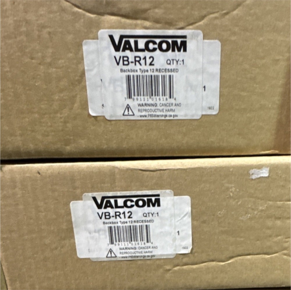 Valcom VB-R12 Adapter Backbox Type 12 Recessed for Industrial Intercom System