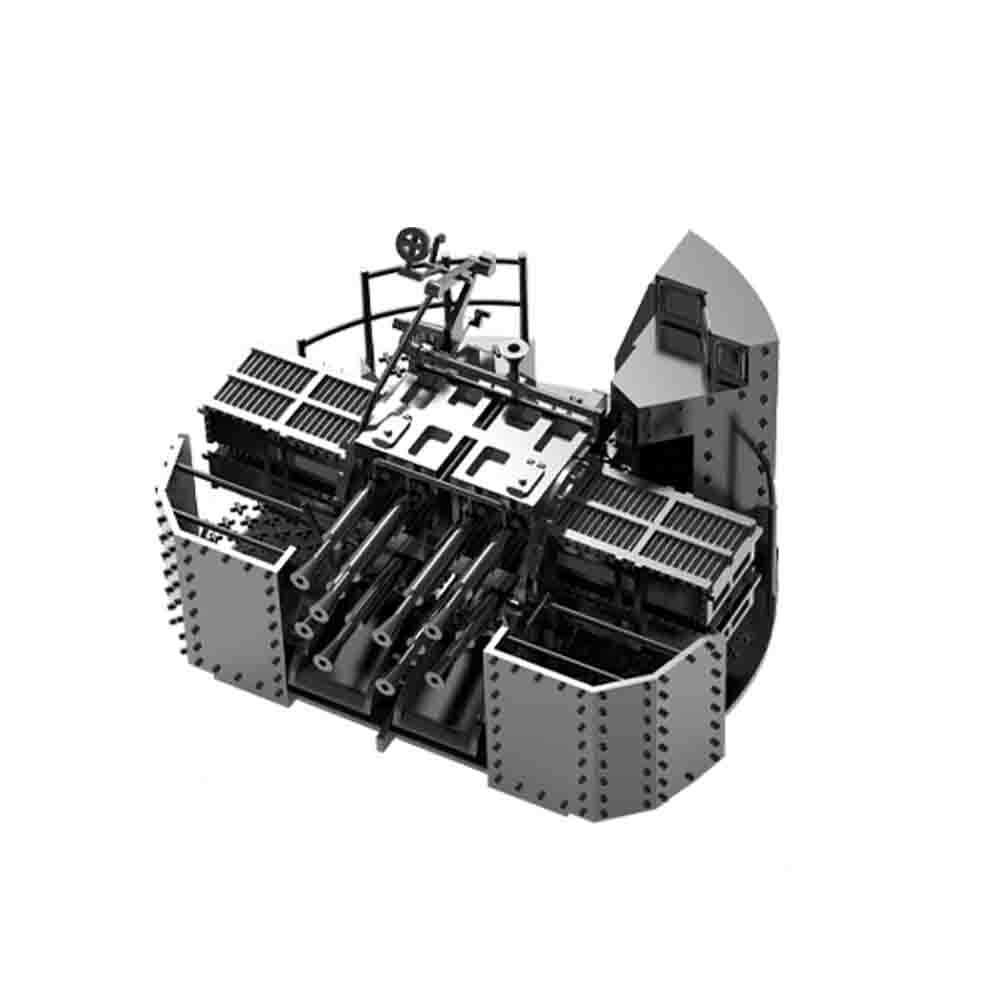 Royal Navy 2-pounder Gun Pom-Pom Octuple Mount With Shield Type A(8pcs)