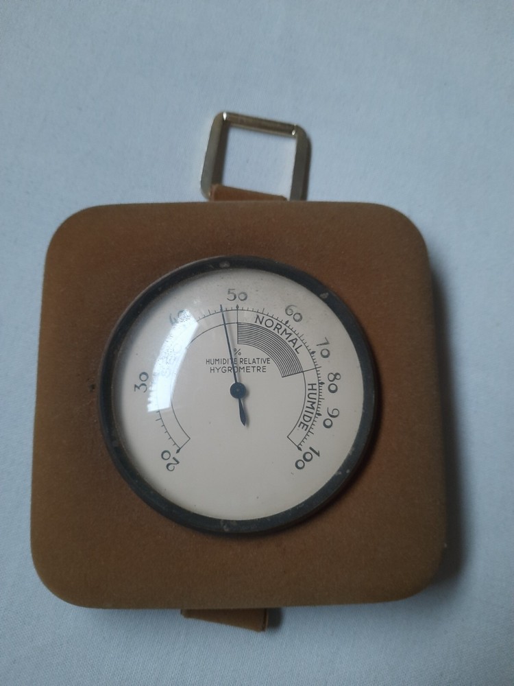 ANTIQUE RECTANGULAR THERMOMETER BAROMETER HYGROMETER