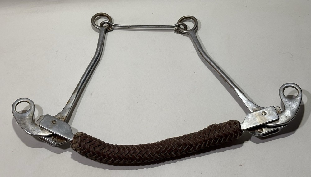 Western Braided Hackamore Bit Horse