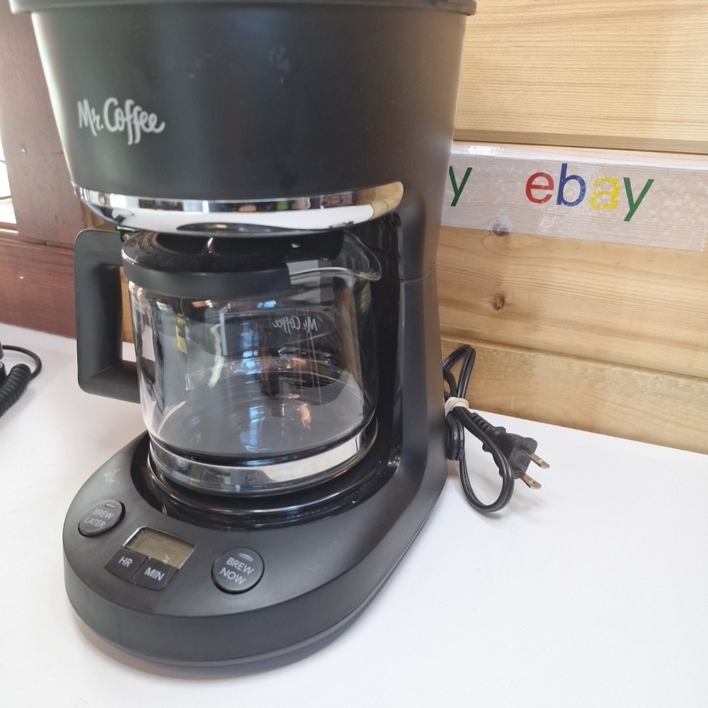 TESTED Mr. Coffee 5-Cup Programmable Coffee Maker - Black , no Box