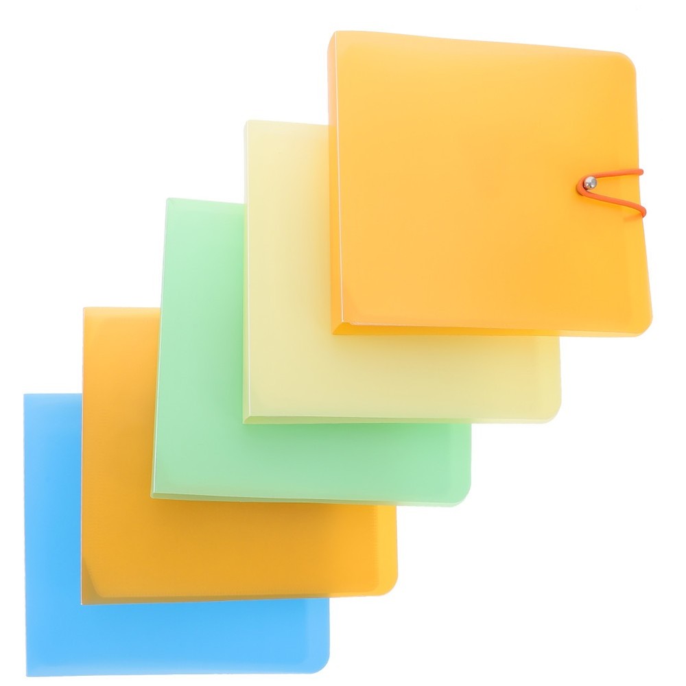 5Pcs CD Case 12-Capacity CD Holder Protective DVD Storage Case Holder Binders