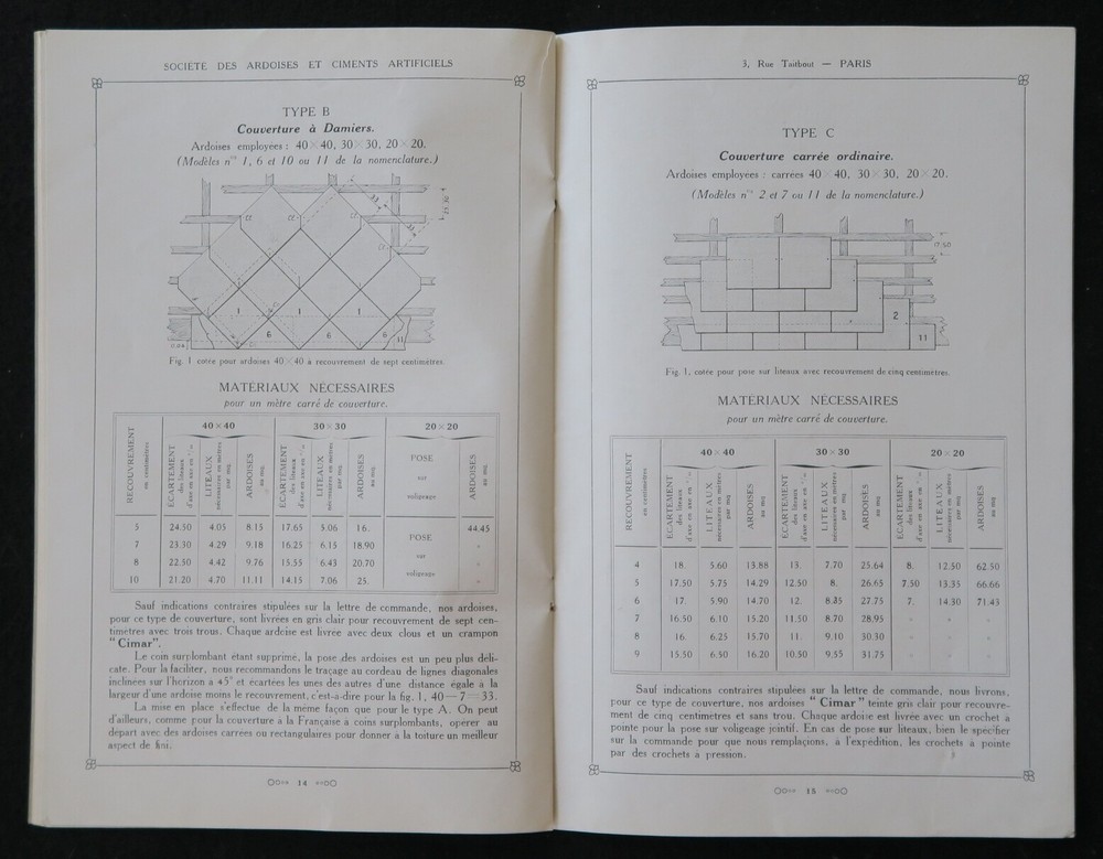 1923 CIMAR Artificial Slate and Cement Catalog Catalog