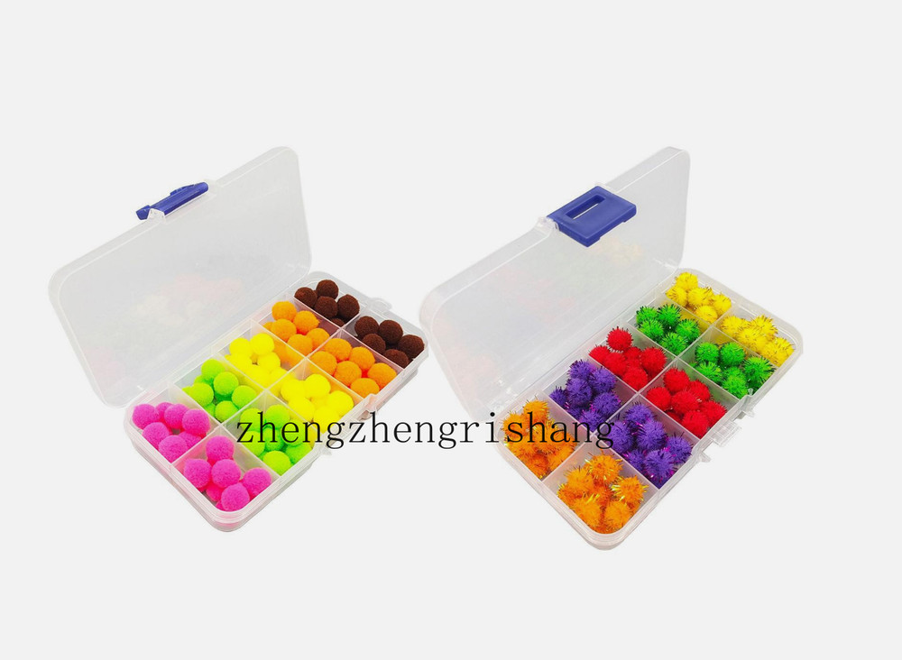 100pcs/Box Multicolor Glo Bug Fly Fishing Trout Fly Egg Bug Fly Tying Material