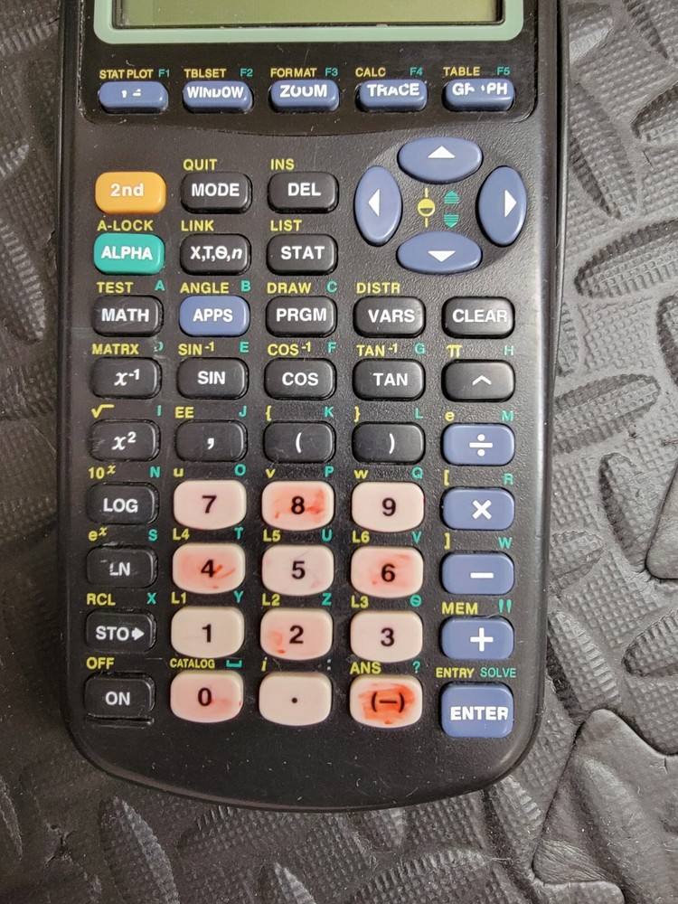 Texas Instruments TI-83 Plus Calculator w/ Cover - Graphing - Tested & Working