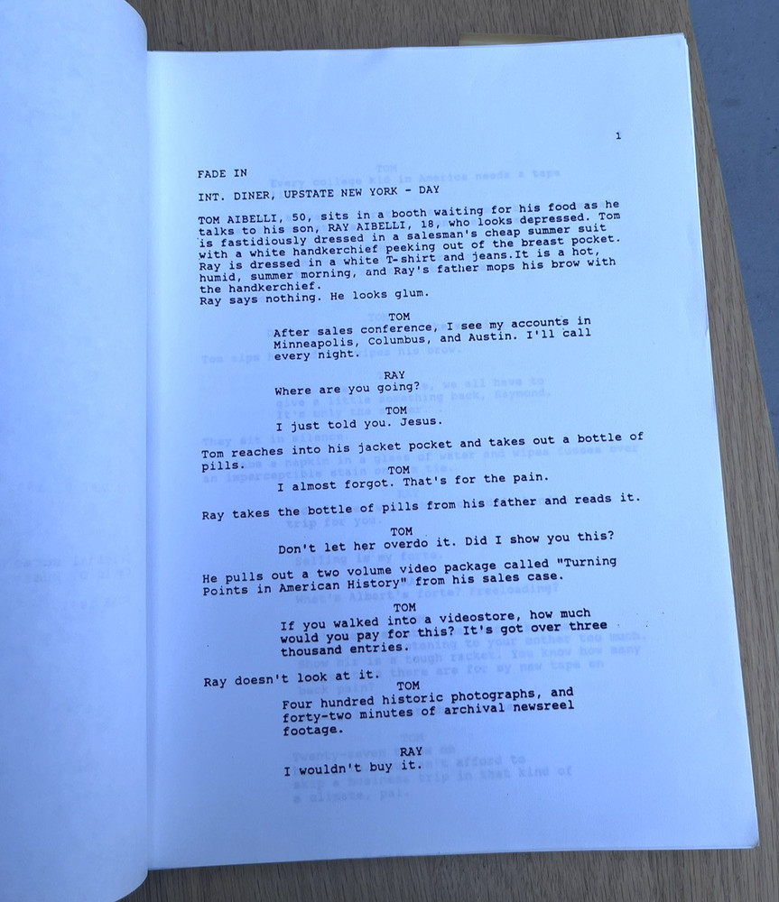 1992 Spanking The Monkey David O. Russell Original Movie Script Screenplay