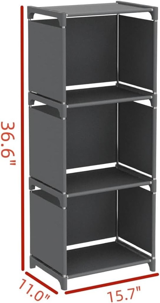 Elegant 3-Cube Storage Organizer Shelf - Space-Saving 4-Layer for Small Spaces