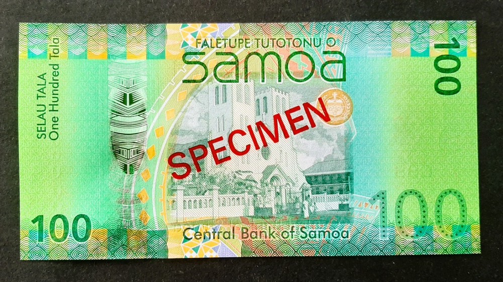 Samoa p-43, UNC, 100 Tala, 2012, SPECIMEN !!