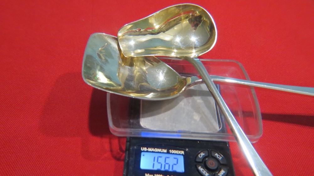 800 Silver Heavy Serving Spoon and Ladle