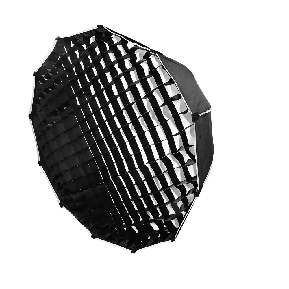 US 70/120cm Flipped Parabola Softbox Bowens With Grid & Bracket For Studio Flash