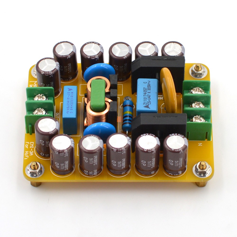 1pc HiFi AC Power Line Single EMI Filter Module 660W Version Kit DIY