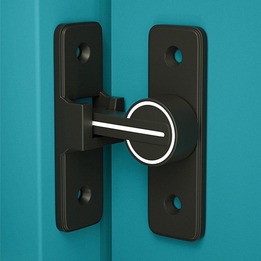 90° Keyless Interior Door Bolt Luminous Surface-mounted Room Door Latch aa