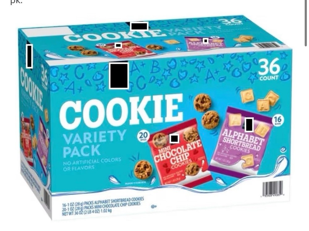 mini cookies variety pack chocolate chip & shortbread