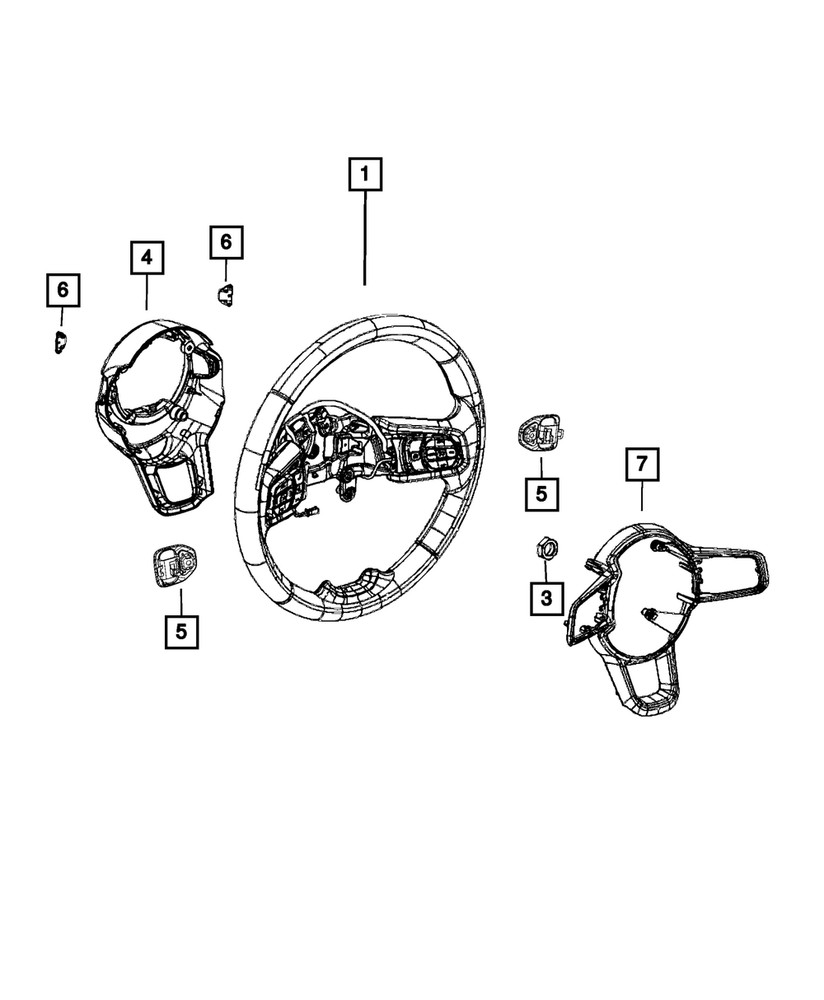 Genuine Mopar Paddle Switch Cover Bezel Left 6MP85TX7AB