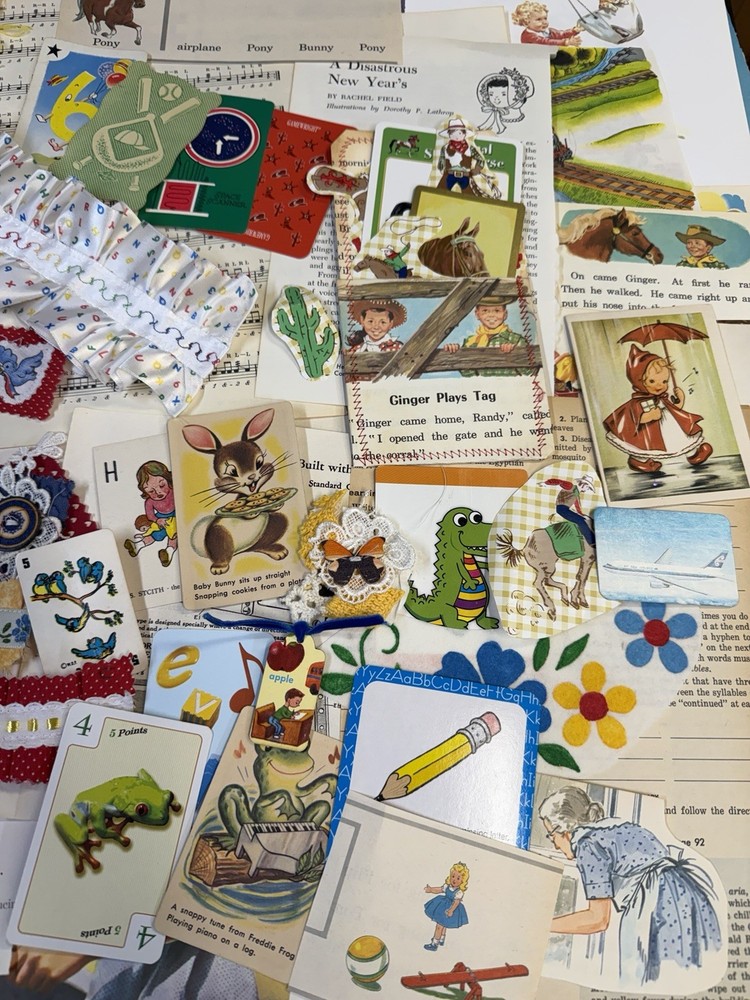 Vintage Childrens Junk Journal Kit