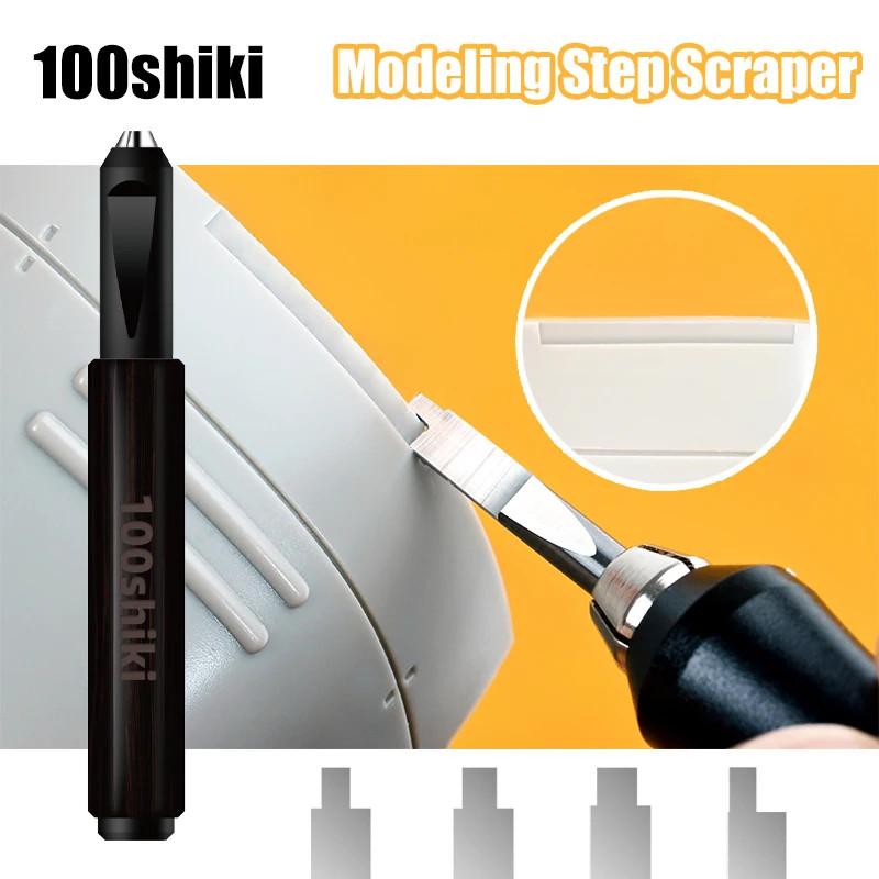 100shiki Modeling Tungsten Steel Stepped Scraper Model Hobby Making Tools