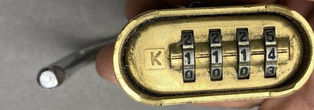 Brinks Combination Lock Used Padlock