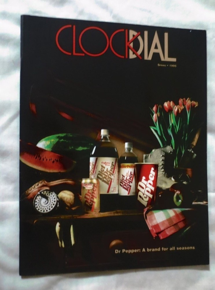 DR PEPPER CLOCK DIAL    SPRING 1995 MAGAZINE