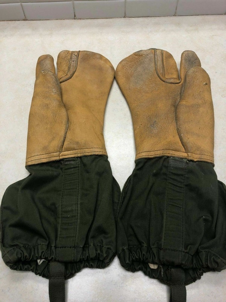 US MILITARY TRIGGER FINGER Gloves MITTEN SET SHELL+ WOOL INSERTS N/L MEDIUM GC