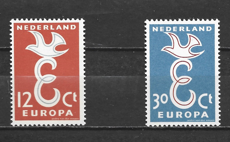 NETHERLANDS - 1958 EUROPA Stamps - MINT LIGHT HINGED SET.