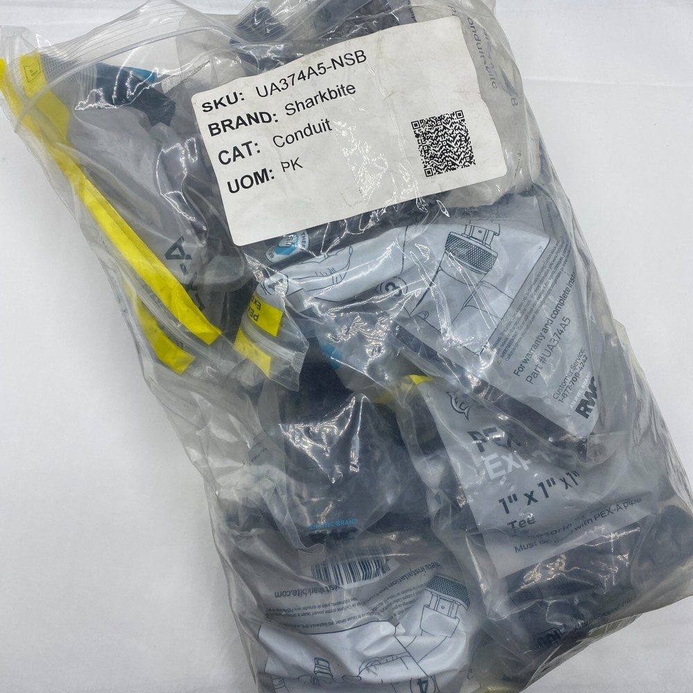 Sharkbite UA374A5 PEXA Poly Expansion Tee, 1 In.6 PCS🔔