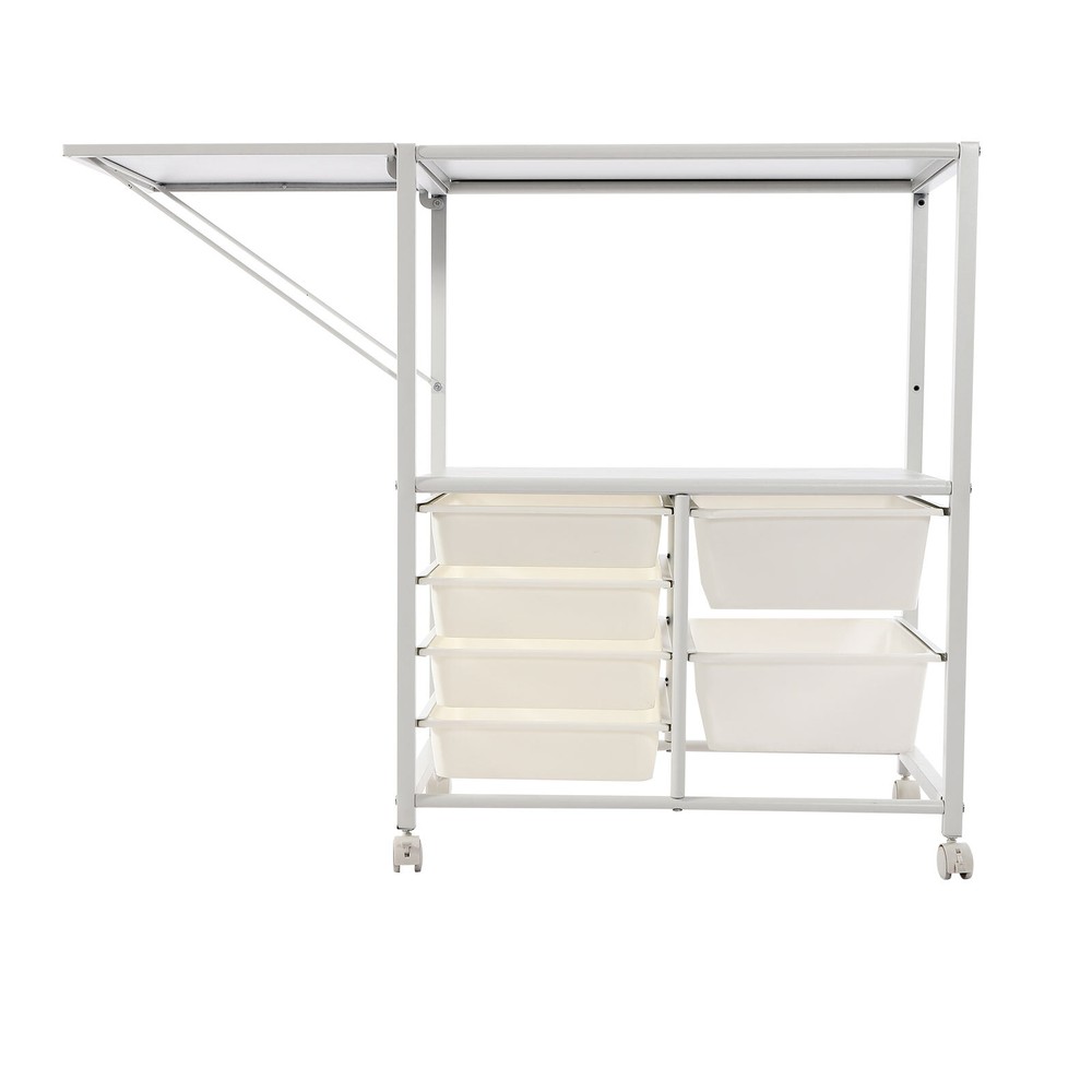 Storage Shelf, 2-Tier Organizer Shelf, Freestanding Space Saver Storage Shelf