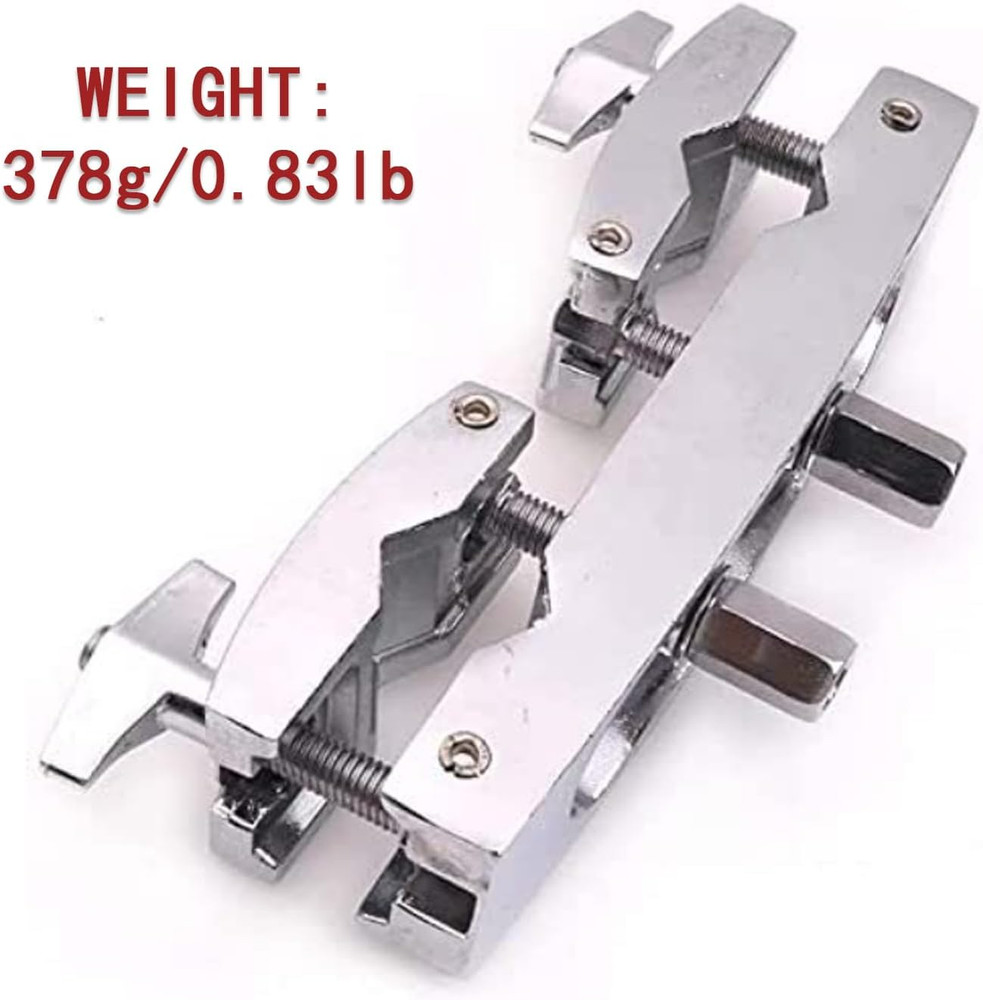 Silver Adjustable Multi-Clamp, Quick Release Cymbal Stand Mount Holder, Crafted