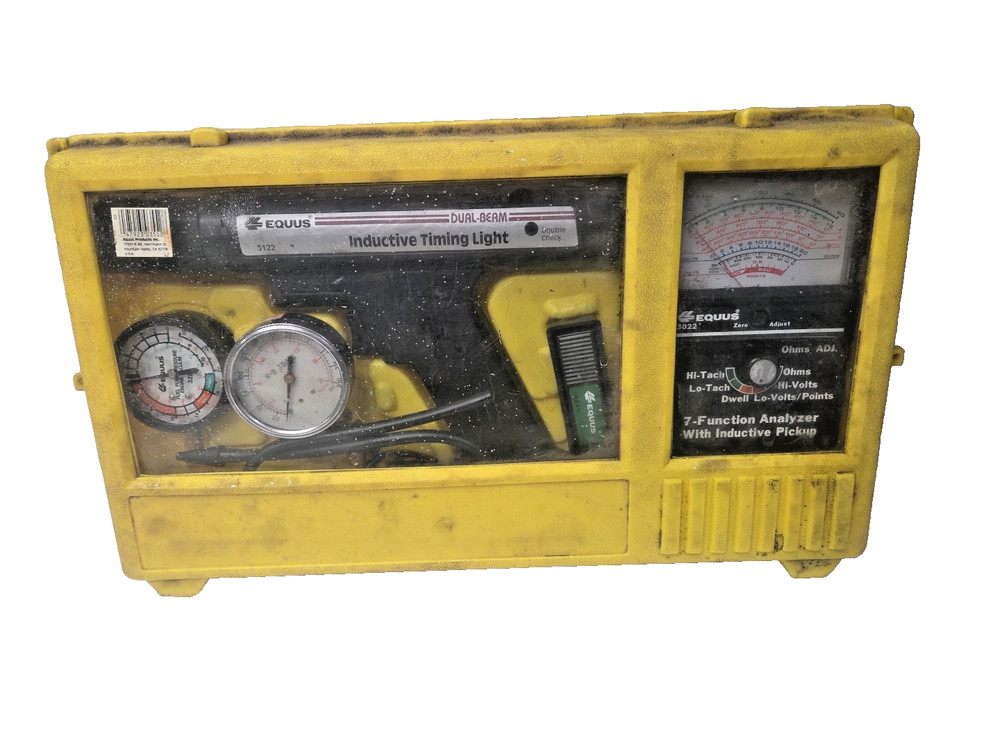 Equus 3552 Prof Tune-Up Set Engine Analyzer Timing Light with Case Tested