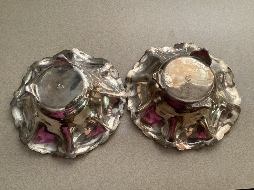 2 MEXICO STERLING SILVER 925 FOOTED BOWLS