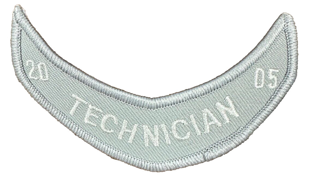 Harley-Davidson Patch, "Technician 2005" Rocker Sew-On 4" x 1" (Box P)