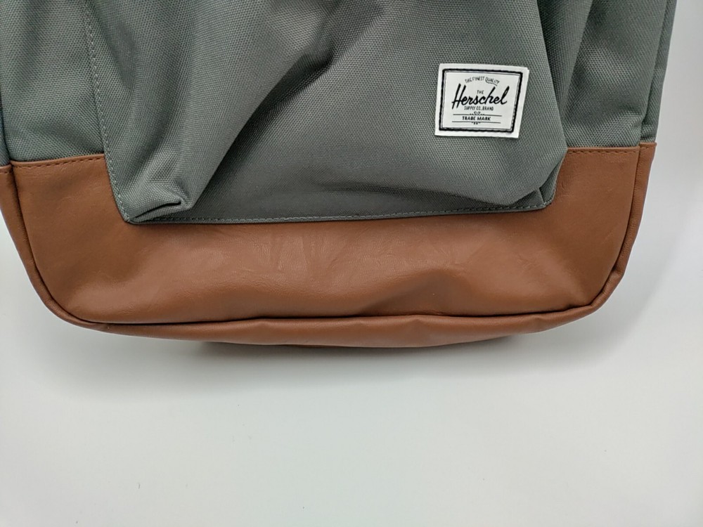 Herschel Supply Co. Heritage Classic Backpack, Gargoyle With Red Striped Lining