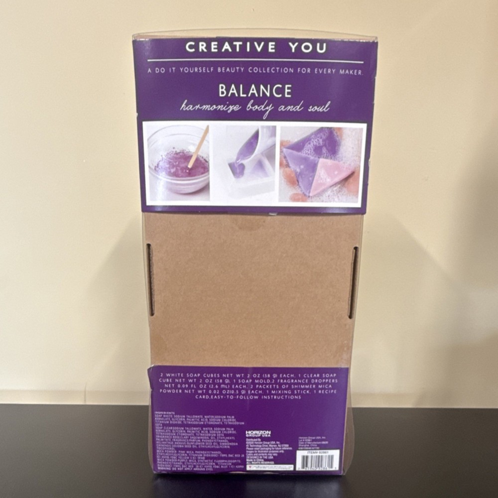 Creative You Violet Rose Soap Bars DIY Kit Soap Making Melt & Pour Assorted Base