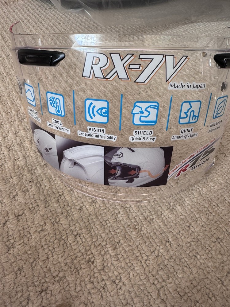 Genuine Arai Visor Clear RX7V  RX7 Helmet