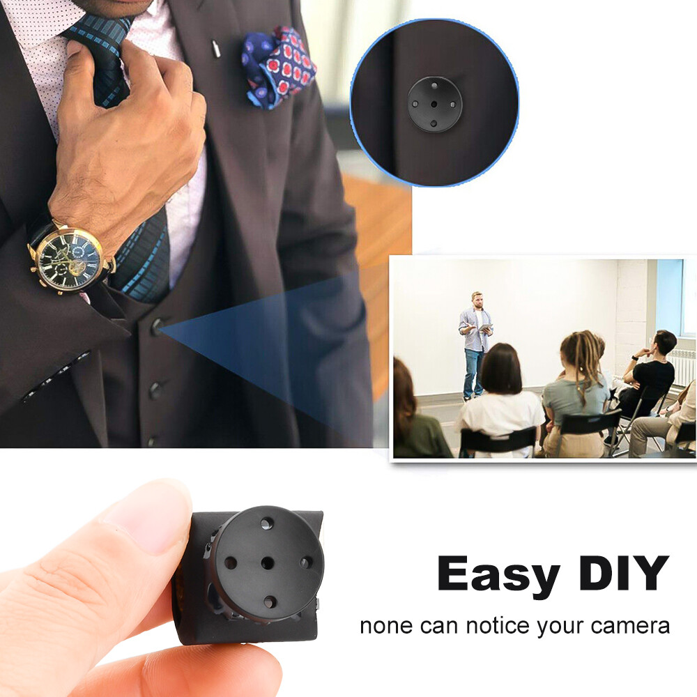 1080P Small Button Camera Built-in Battery Micro Mini DIY Body Video Recorder