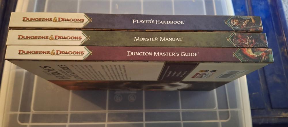 Dungeons & Dragons - Dungeon Master's Guide 2008 Core Rules 4th Ed Set of 3