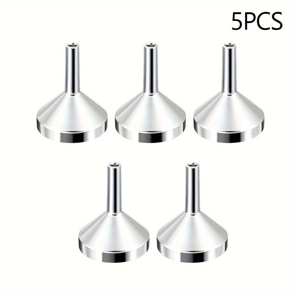 5pcs Refillable Perfume Bottle Bottom Fill Travel Atomizer Funnel