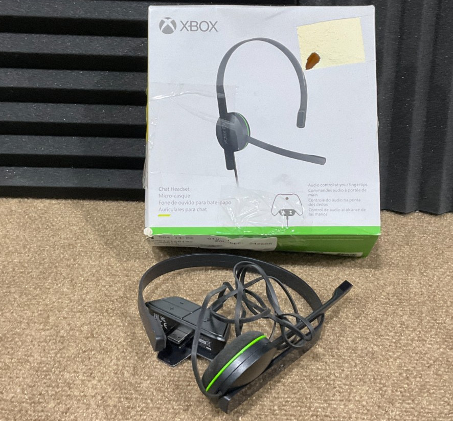 Microsoft xBox One Chat Headset S5V-00014 💚❤️💚❤️ NEW! OPEN BOX! 💚❤️💚❤️