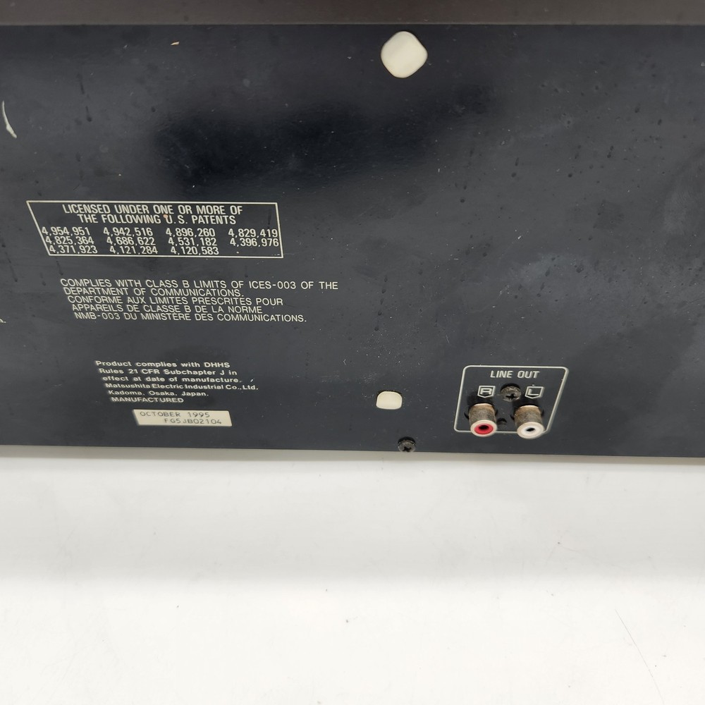 Technics SL-MC50 Compact Disc Player for Parts Not Working