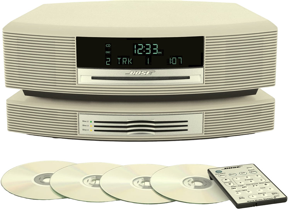 Bose Wave Music System Bundle with Bose Wave Multi-CD Changer - White Cream