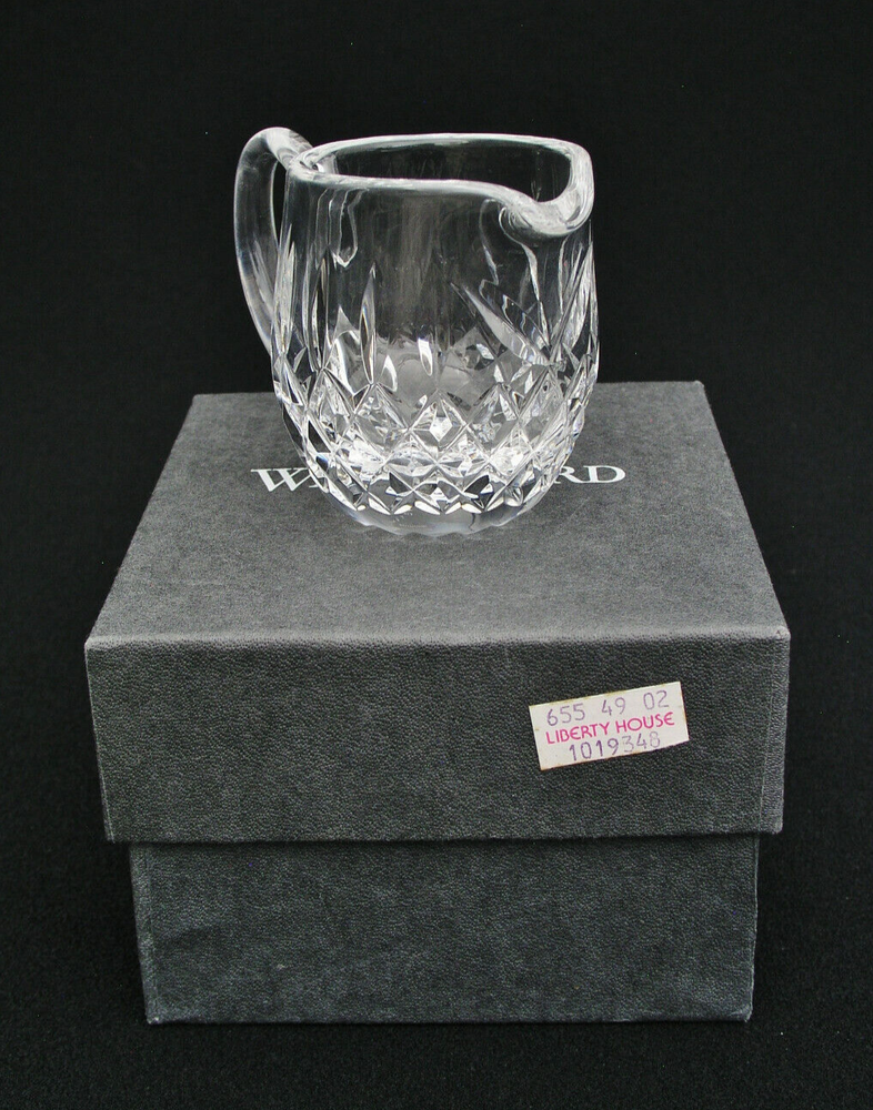 WATERFORD CRYSTAL 2 5/8" MINI CREAMER w/ ORIGINAL BOX & INSERT