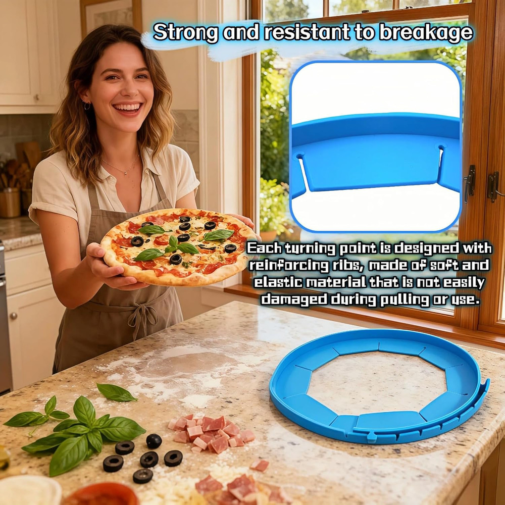 Adjustable Silicone Pie Crust Shield | 8.7-11.4" Reusable Baking Guard | Prevent